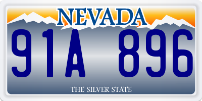 NV license plate 91A896