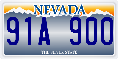 NV license plate 91A900