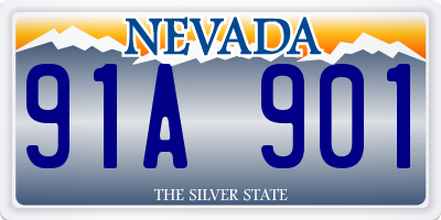 NV license plate 91A901