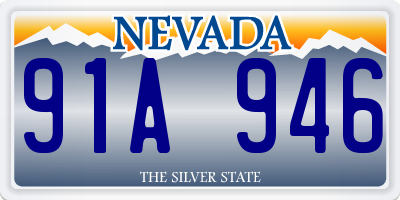 NV license plate 91A946