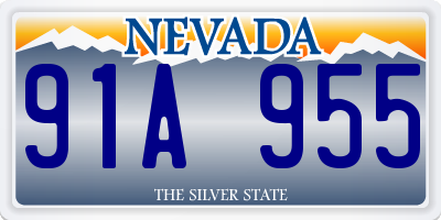NV license plate 91A955