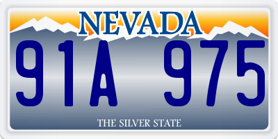 NV license plate 91A975