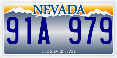 NV license plate 91A979