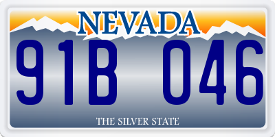 NV license plate 91B046