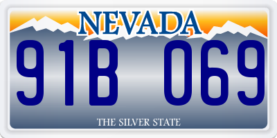 NV license plate 91B069