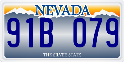 NV license plate 91B079