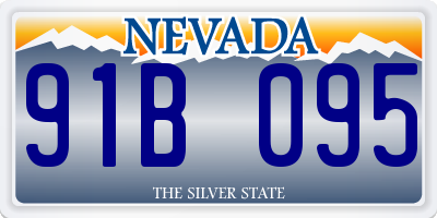 NV license plate 91B095