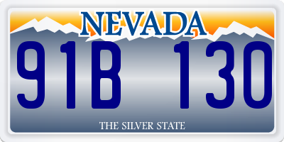 NV license plate 91B130