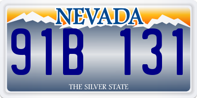 NV license plate 91B131