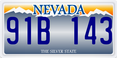 NV license plate 91B143