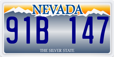 NV license plate 91B147