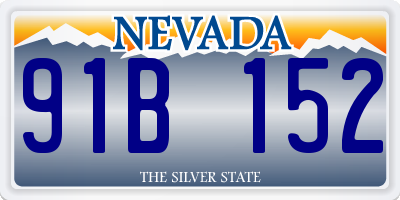 NV license plate 91B152