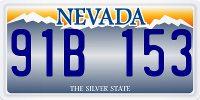 NV license plate 91B153