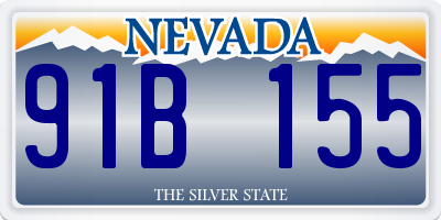 NV license plate 91B155
