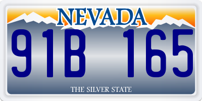NV license plate 91B165