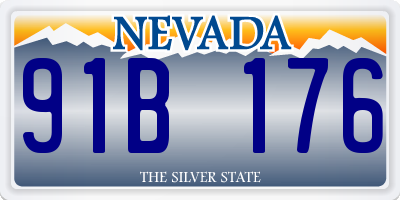 NV license plate 91B176