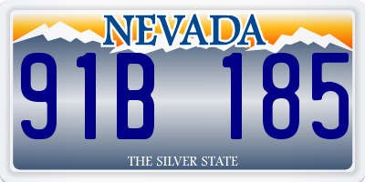 NV license plate 91B185