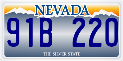 NV license plate 91B220