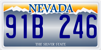 NV license plate 91B246