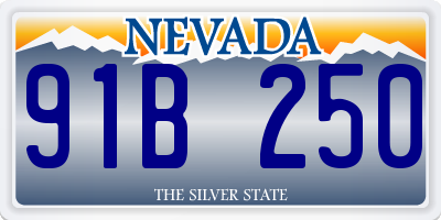 NV license plate 91B250