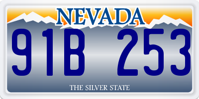 NV license plate 91B253