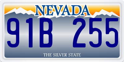 NV license plate 91B255