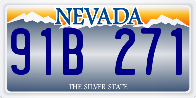 NV license plate 91B271