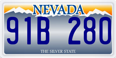 NV license plate 91B280
