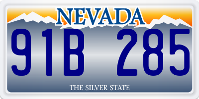 NV license plate 91B285