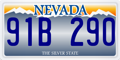 NV license plate 91B290