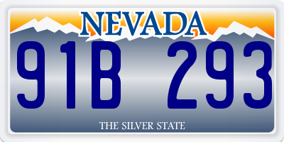 NV license plate 91B293