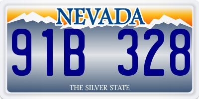 NV license plate 91B328
