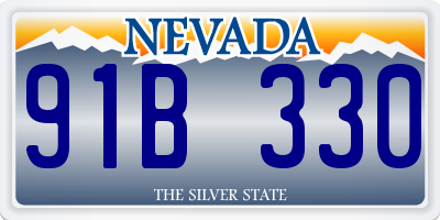 NV license plate 91B330