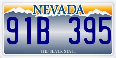 NV license plate 91B395