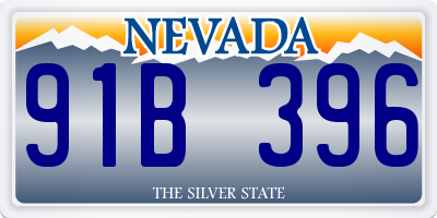 NV license plate 91B396
