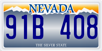 NV license plate 91B408