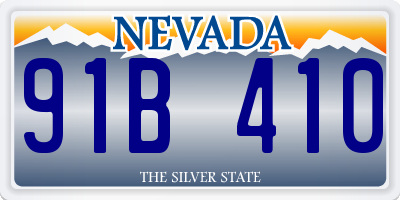 NV license plate 91B410