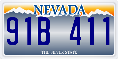 NV license plate 91B411