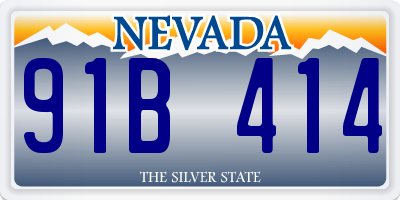 NV license plate 91B414