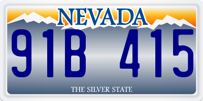 NV license plate 91B415