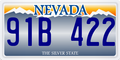 NV license plate 91B422