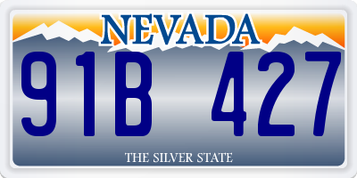 NV license plate 91B427