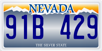 NV license plate 91B429