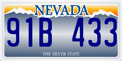 NV license plate 91B433