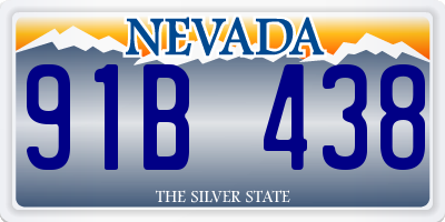 NV license plate 91B438