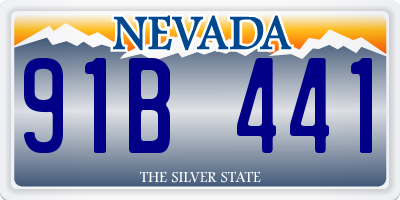 NV license plate 91B441