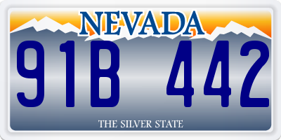 NV license plate 91B442