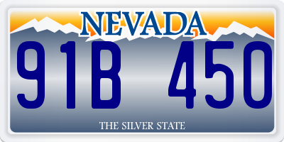 NV license plate 91B450