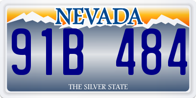 NV license plate 91B484