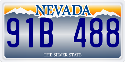 NV license plate 91B488